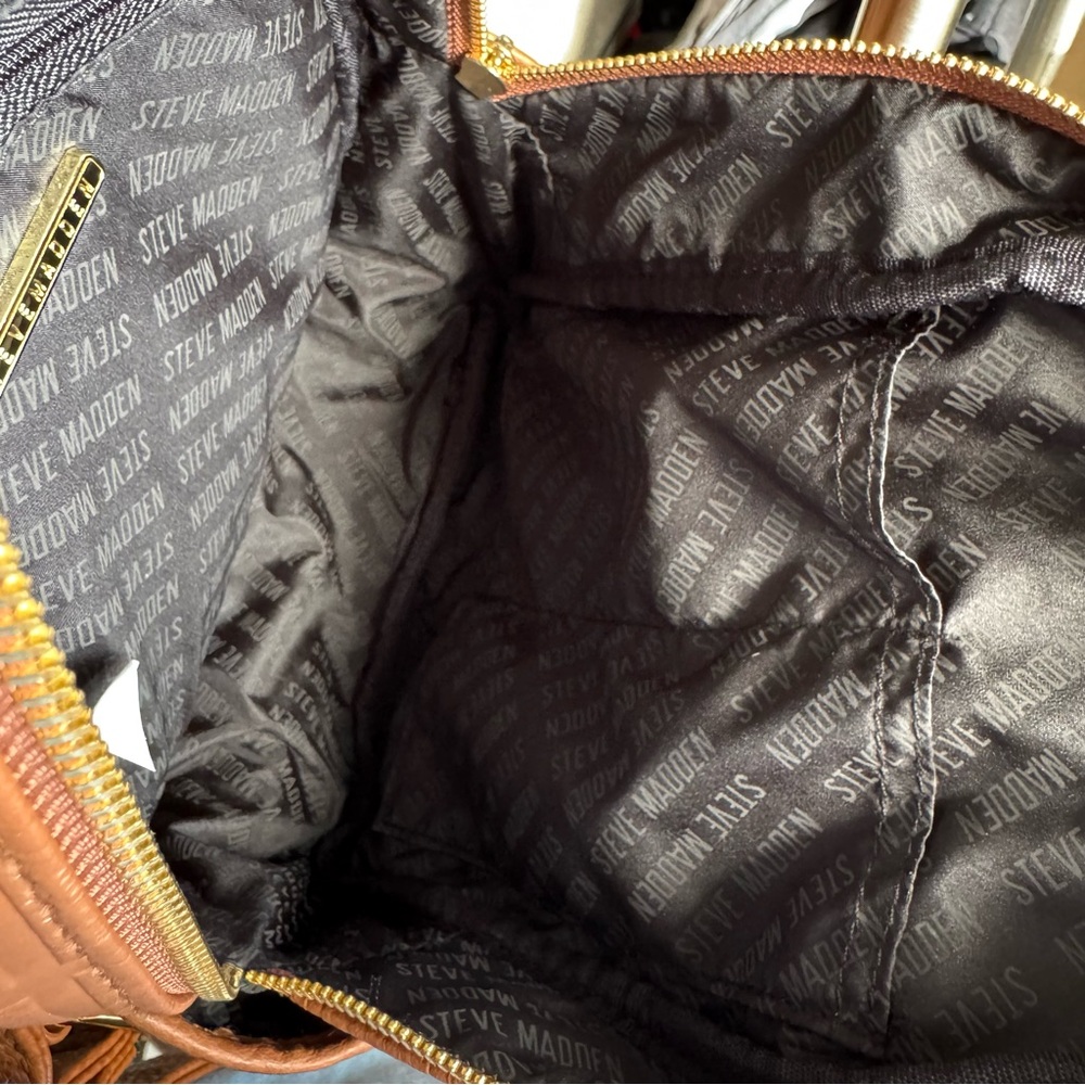 Steve Madden Tan Textured Mini Backpack - Picture 14 of 15